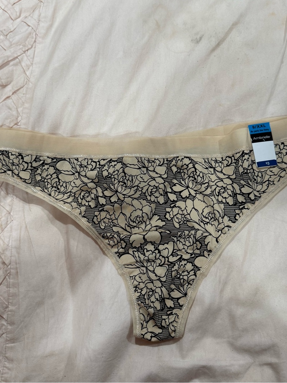 NWT 3 pairs thong panties Ambrielle, No Boundaries, and Rampage Size XXL